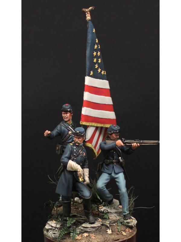 MD 33, 20th Voluntarios de Maine, Little Round Top, Gettysbrug, 1863 (El kit se vende sin montar ni pintar)