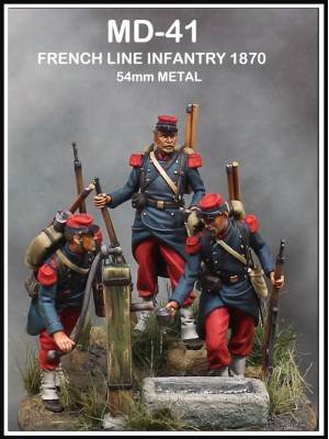 MD 41. Infantería de línea francesa, 1870 (figuras sin montar ni pintar)